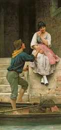 油畫裡的舊時光影～義大利畫家尤金•德•布拉斯作品欣賞